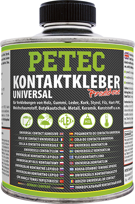 PETEC Profil rubber adhesive 350 ml in brush can - KEEP-YOUR-CAR