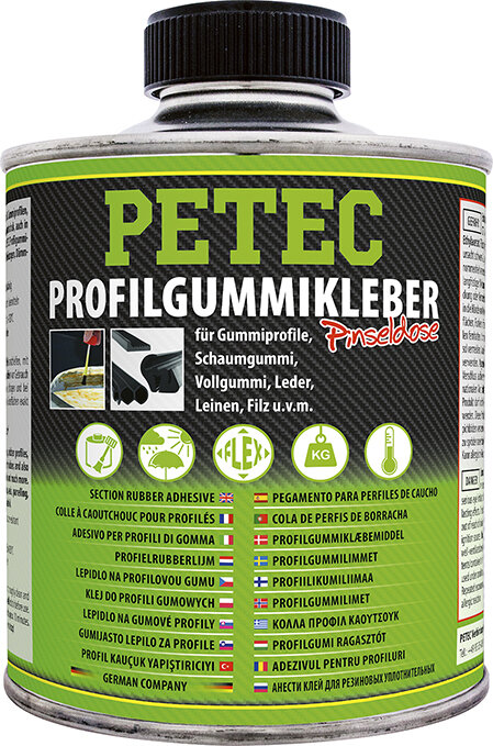 2 x 70 ml Petec Profile Rubber Adhesive Tube 93870 Contact